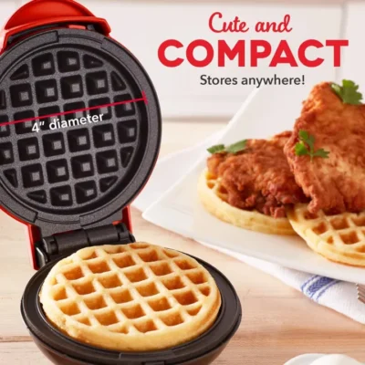 Electric Mini Waffle Maker for Individual Waffles – Waffel Makers for Home 350 Watt